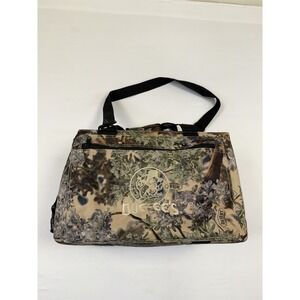 Buc-ees Texas Travel Cooler Bag 24 CANS Bucees Embroidered On Camo Canvas‎